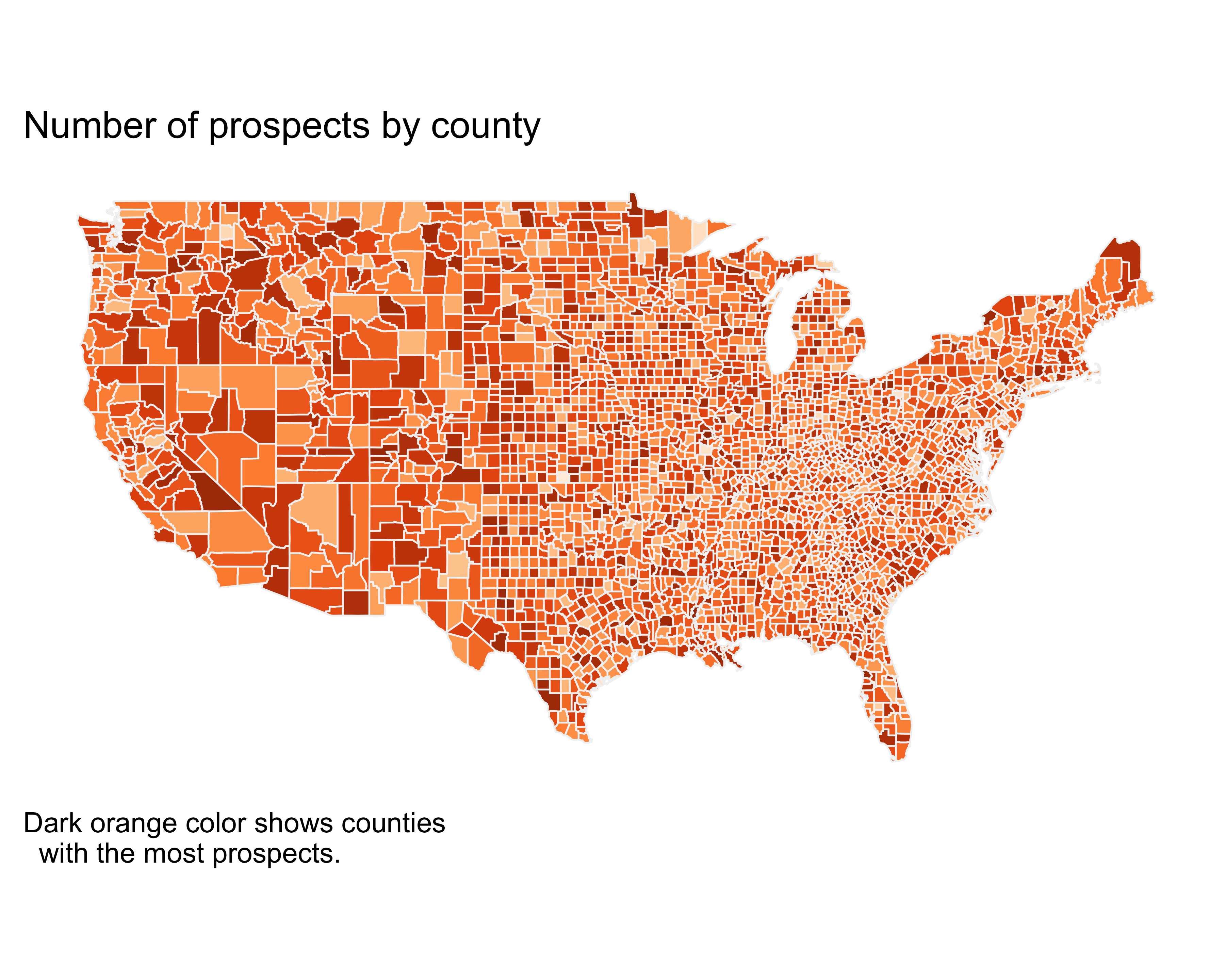 County filled map